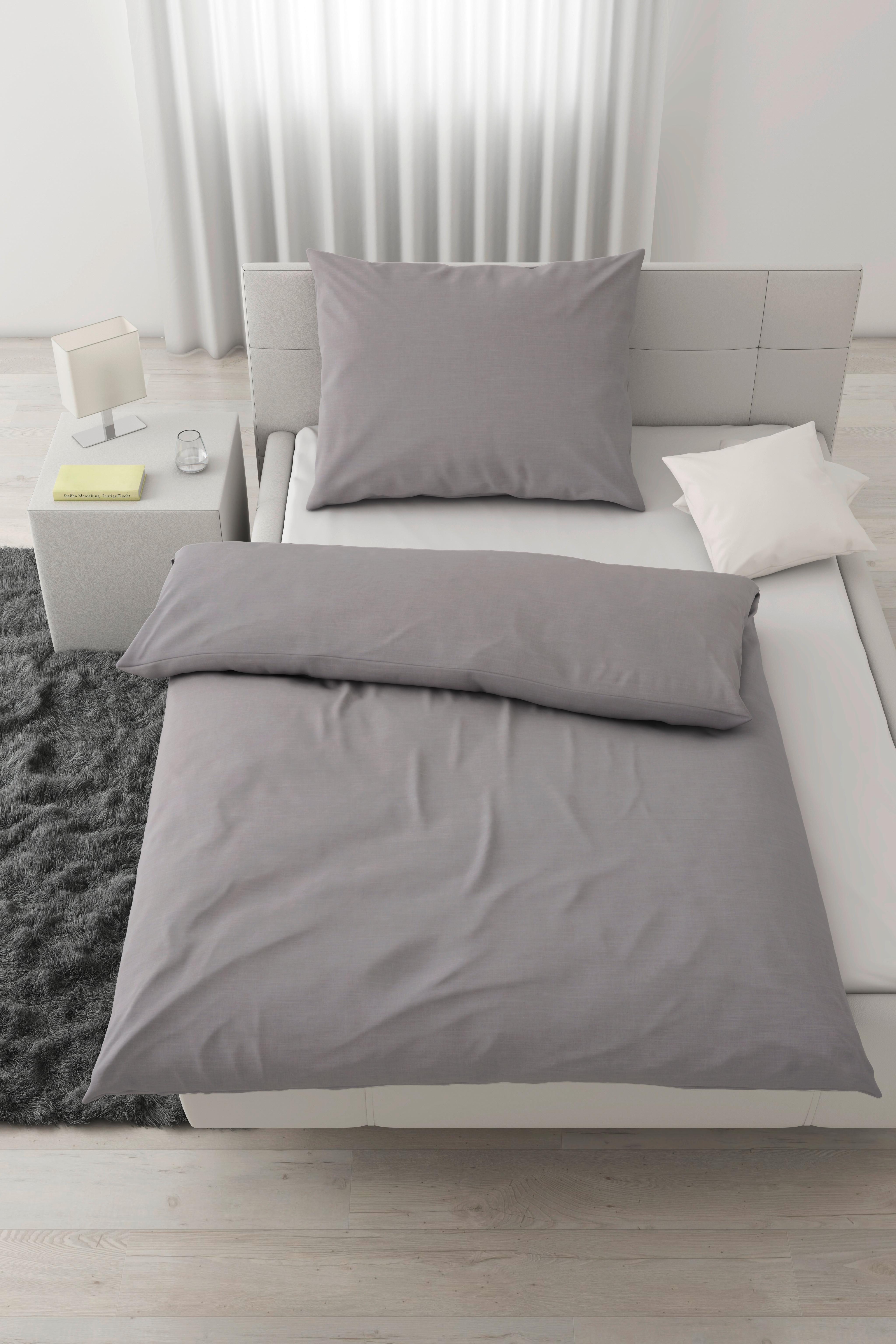 POSTEĽNÁ BIELIZEŇ Ilvy, 140/200cm, sivá - sivá, Modern, textil (140/200cm) - Modern Living