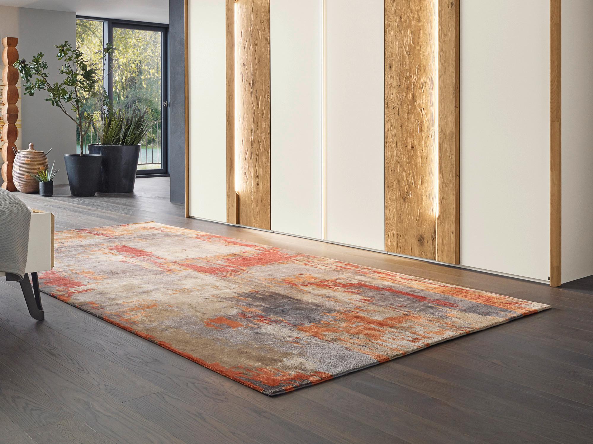 Orientalischer Webteppich Bunt Angeles 70x140 cm - Beige/Orange, Design, Textil (70/140cm) - Musterring