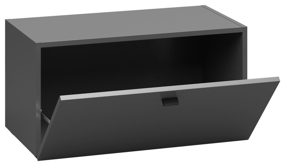 Stapelprogramm Sixty-Four - Eichefarben/Anthrazit, Trend, Holzwerkstoff (320/192/35cm)