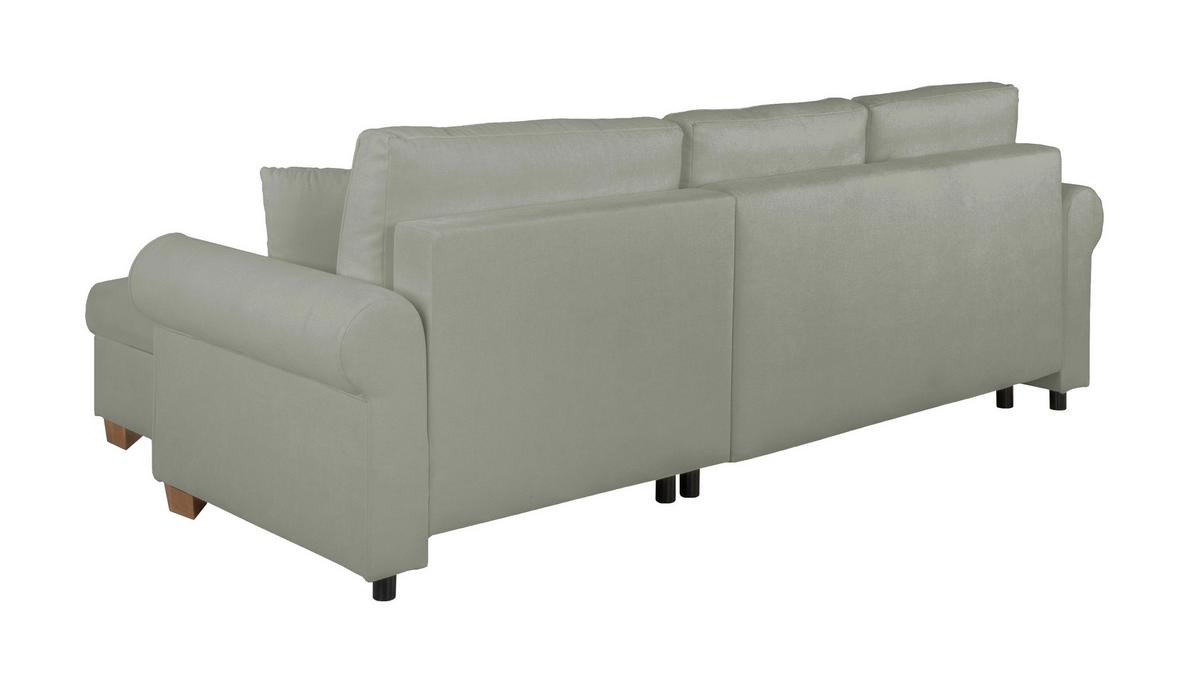 Ecksofa Arles, Grau 90 S: 266x161 Cm - Buchefarben/Grau, Design, Textil (266/161cm) - MID.YOU
