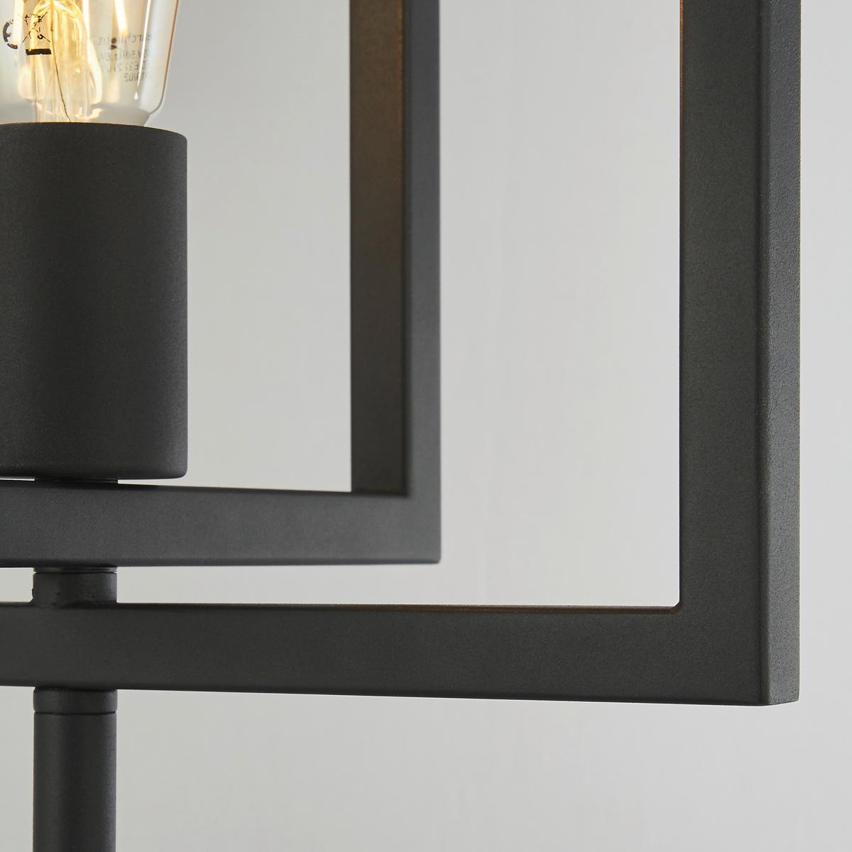 Tischleuchte Eu23201-1bk - Schwarz, Design, Metall (25/29,5/60,5cm)