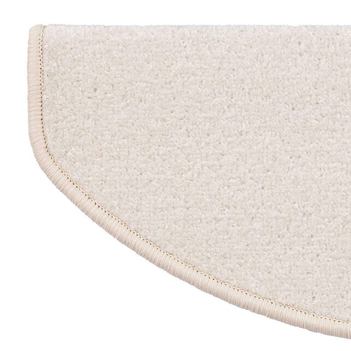 Stufenmatte Teppich Creme Dysmasty 65x23,5cm - Creme, Basics, Leder/Textil (65/23.5cm) - Esposa