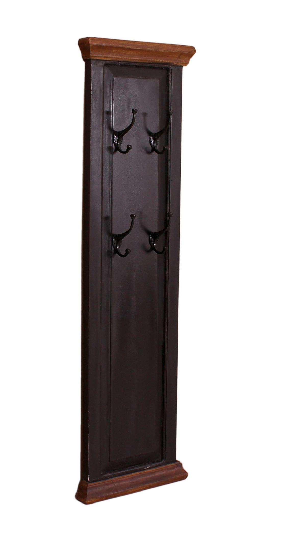 GARDEROBENPANEEL Honig/Schwarz B: 35cm - Schwarz/Honig, Design, Holz/Holzwerkstoff (35/110/8cm) - MID.YOU