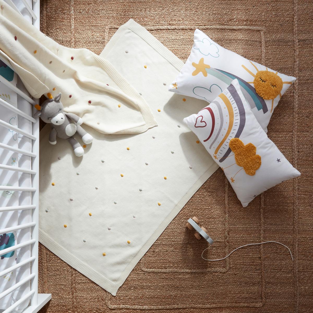 DĚTSKÝ POLŠTÁŘ Sammy, 30/50cm - šedá/bílá, Konvenční, textil (30/50cm) - Modern Living