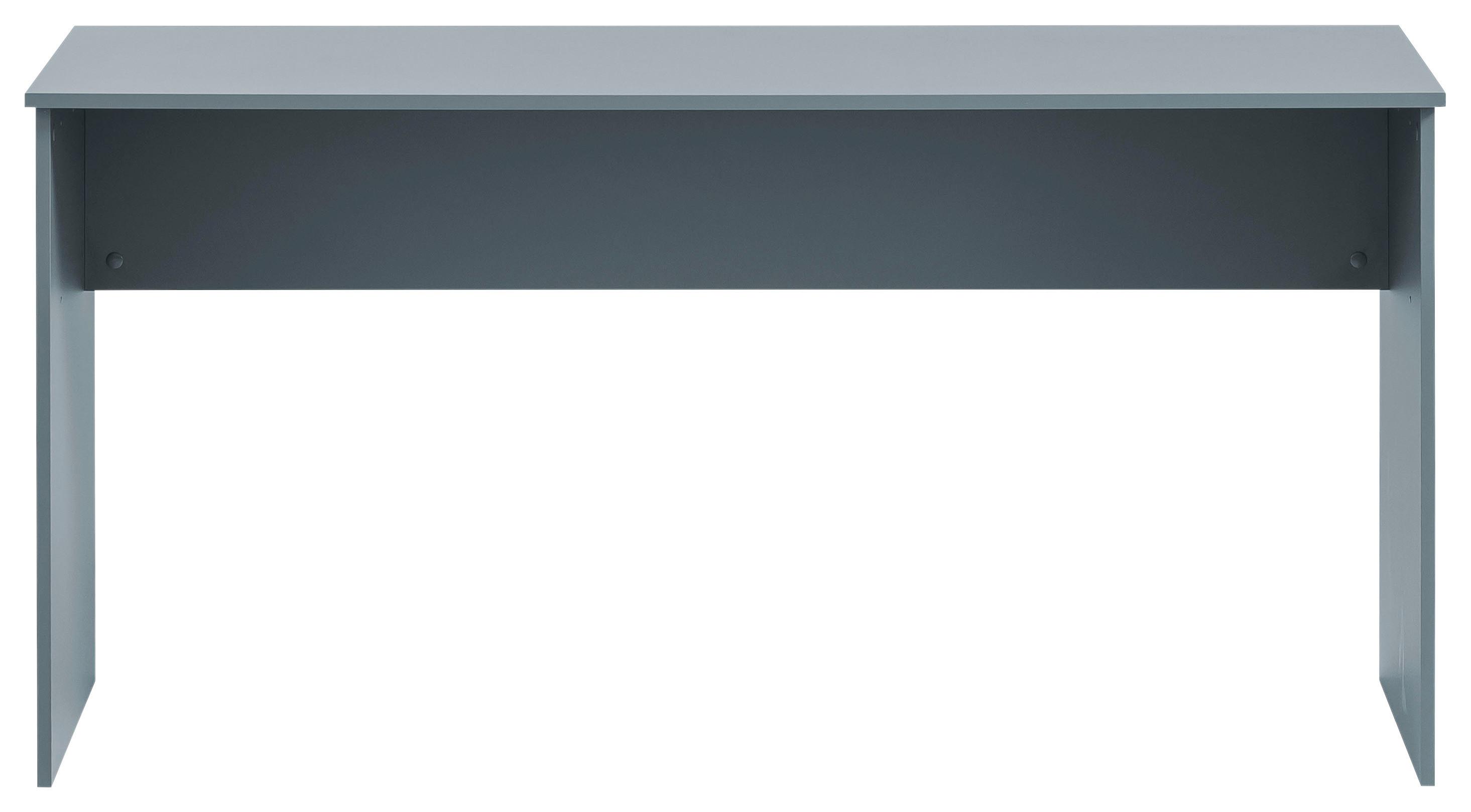 Schreibtisch Serie 500 Blau B: 150 cm - Blau/Eichefarben, MODERN, Holzwerkstoff (65/150/73,6cm) - MID.YOU