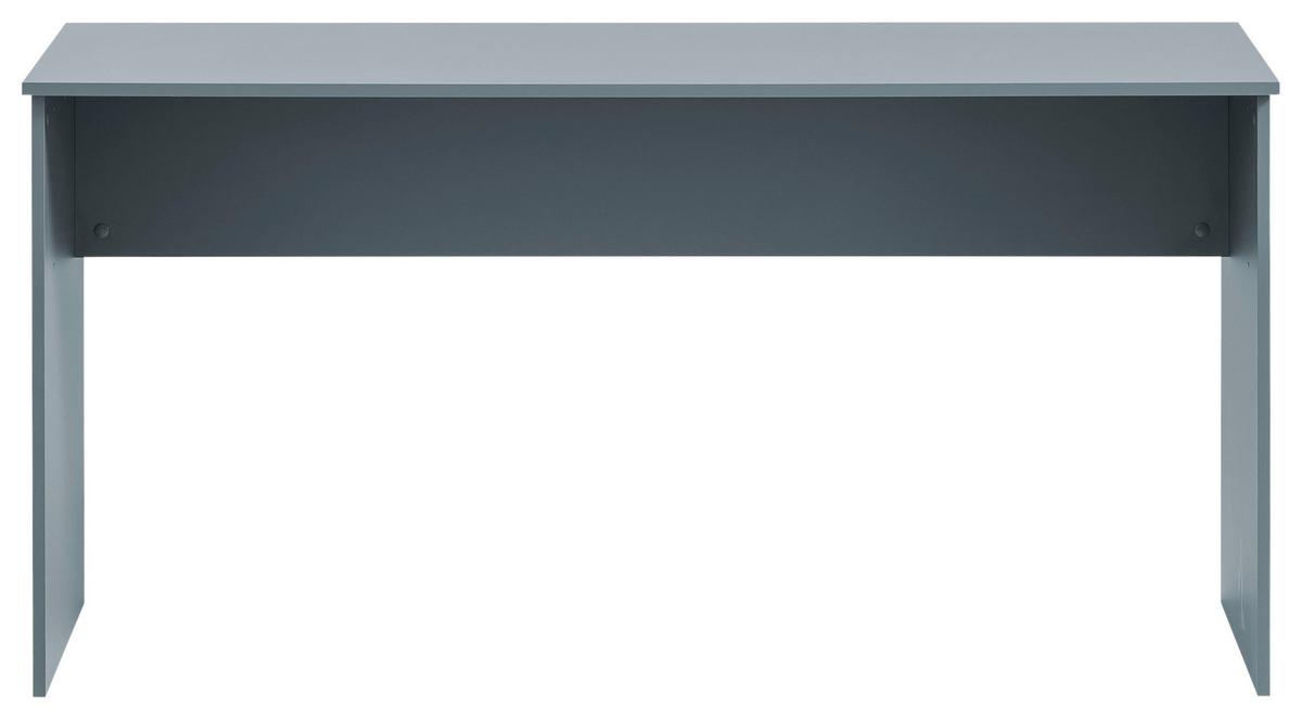 Schreibtisch Serie 500 Blau B: 150 Cm - Blau/Eichefarben, MODERN, Holzwerkstoff (65/150/73,6cm) - MID.YOU