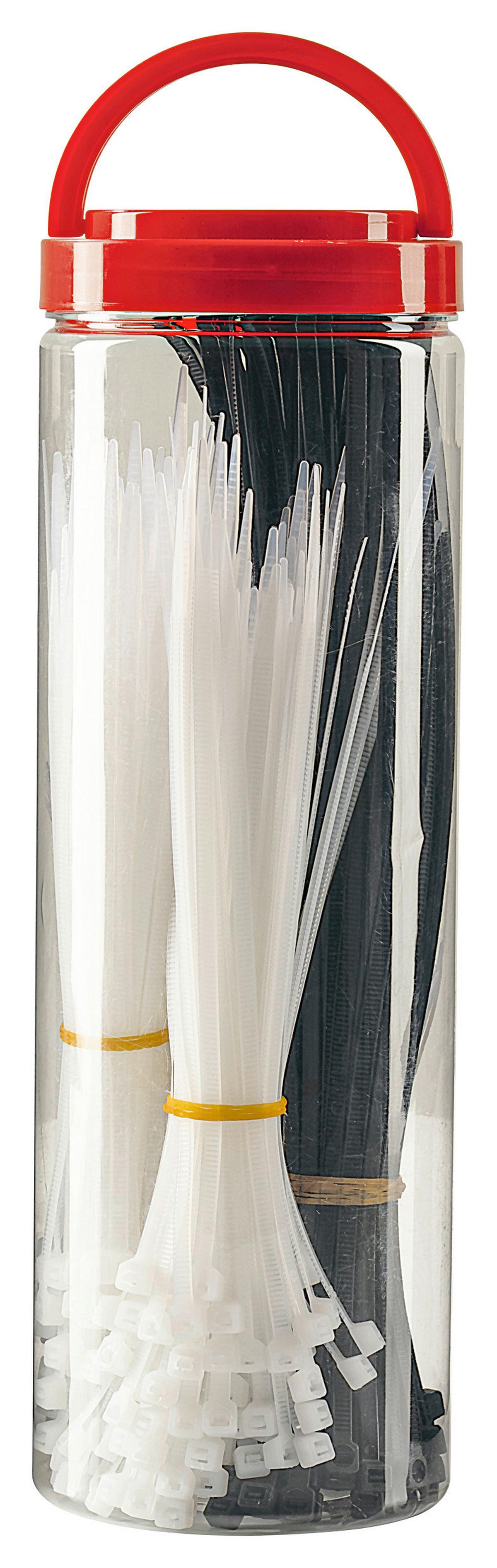 Kabelbinder 700 Stk./Pkg. - Schwarz/Weiß, Basics, Kunststoff (0,48/30cm)