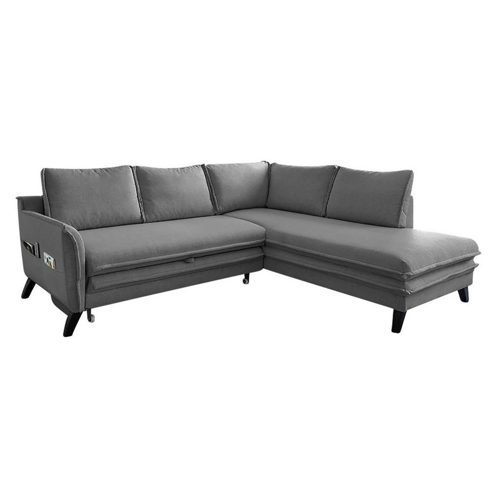 Sedacia Súprava S Rozkladom Charming Charlie Tmavosivá