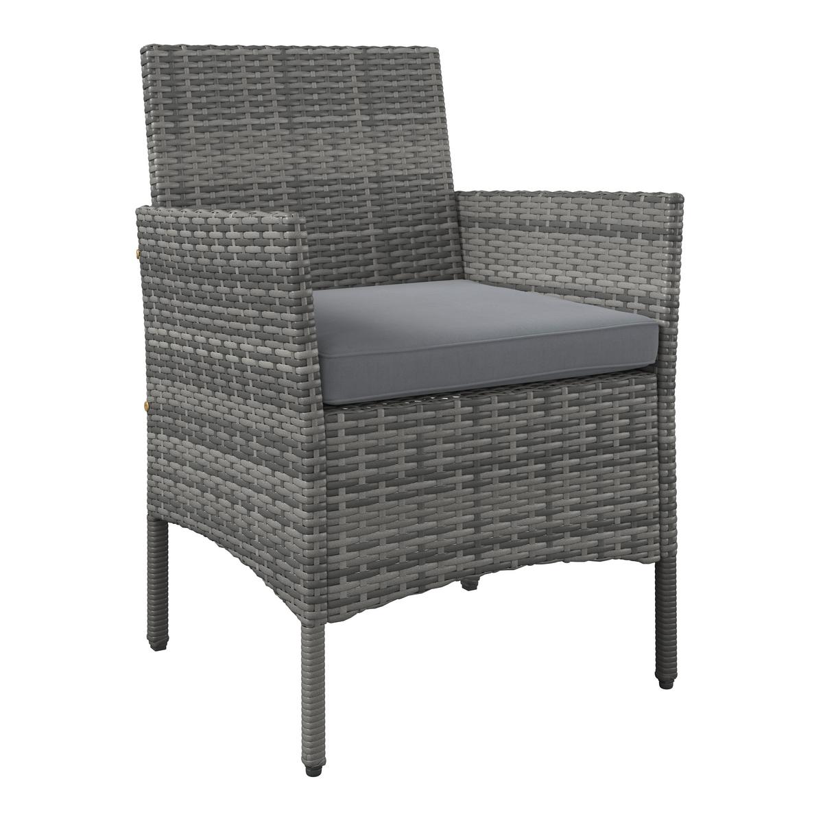 Loungegarnitur Cusco - Grau, MODERN, Kunststoff/Textil - Beldano