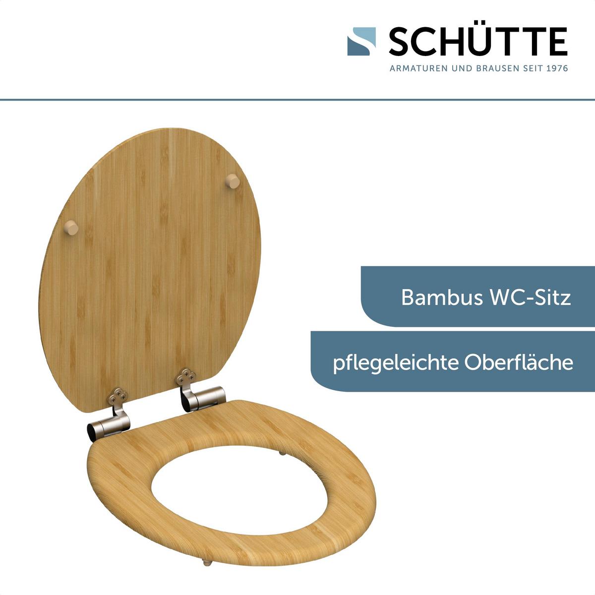 Wc-sitz Naturfarben Bedruckt Mit Absenkautomatik - Naturfarben, Design, Holzwerkstoff (42,5/5,5/37cm) - Schütte