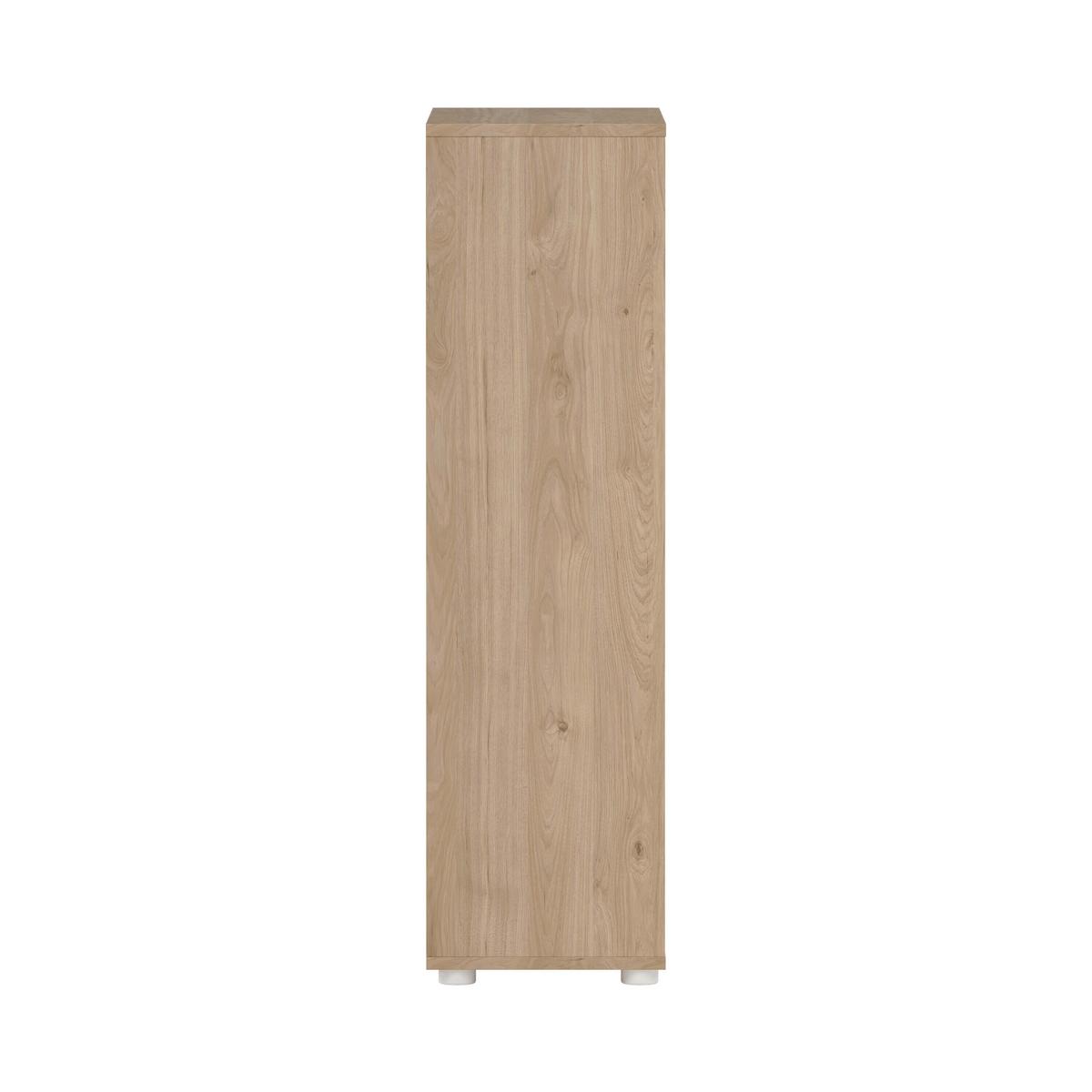 Highboard Sign Weiß/Eichefarben, L: 79,6 cm - Eichefarben/Weiß, MODERN, Holzwerkstoff (79,6/34,3/123,6cm) - MID.YOU