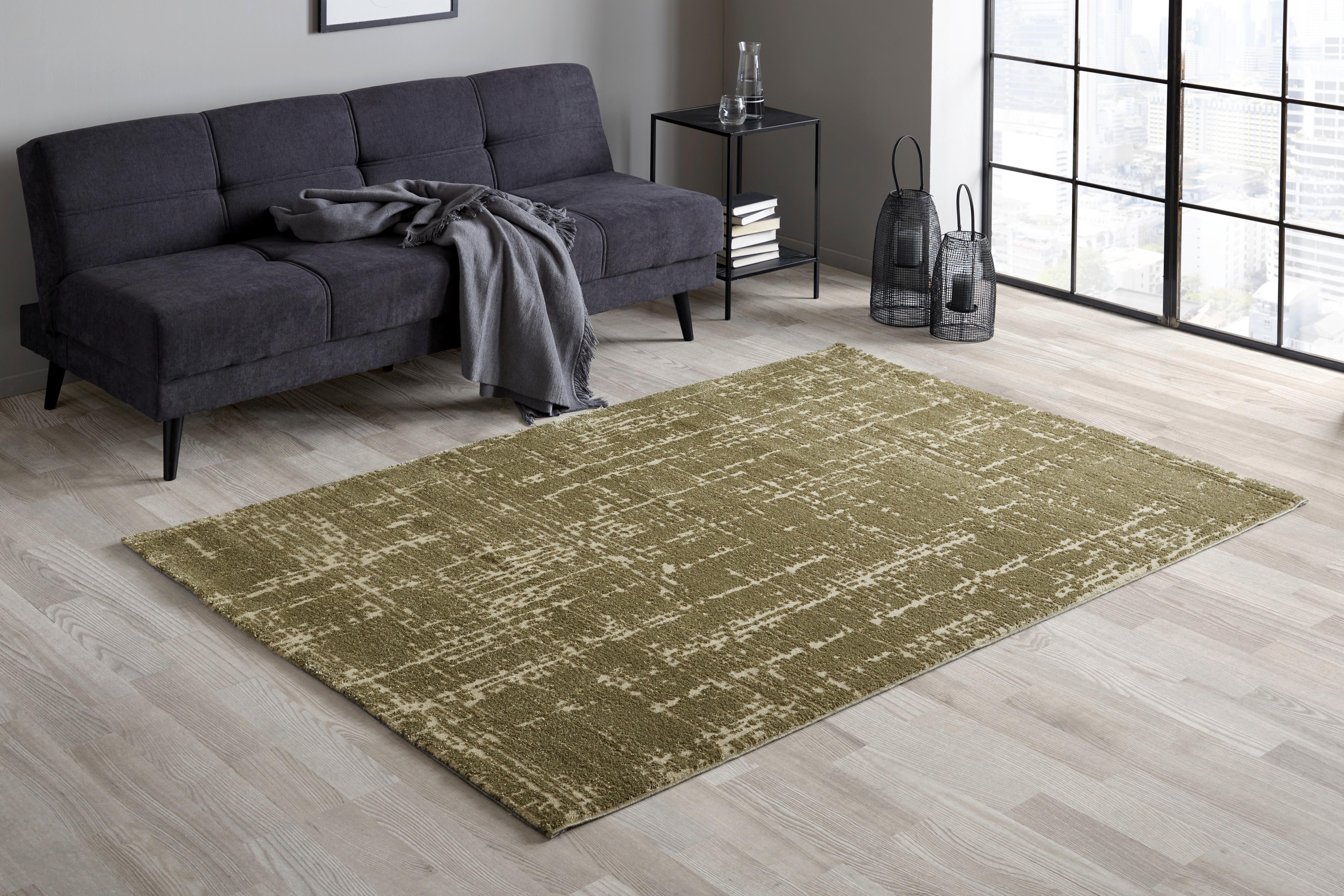 Webteppich Grün Theo 160x230 cm Textil - Grün, MODERN, Textil (160/230cm) - Luca Bessoni