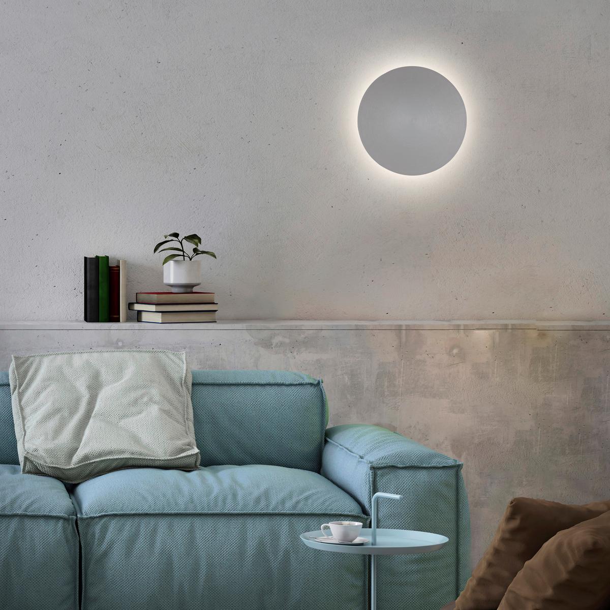 Akku-Wandleuchte Puntua Grau D: 25 cm - Grau, Design, Kunststoff/Metall (25/6,5cm) - Paul Neuhaus