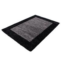 Hochflor Teppich Anthrazit Life 80x150 cm - Anthrazit, Trend, Textil (80/150cm)