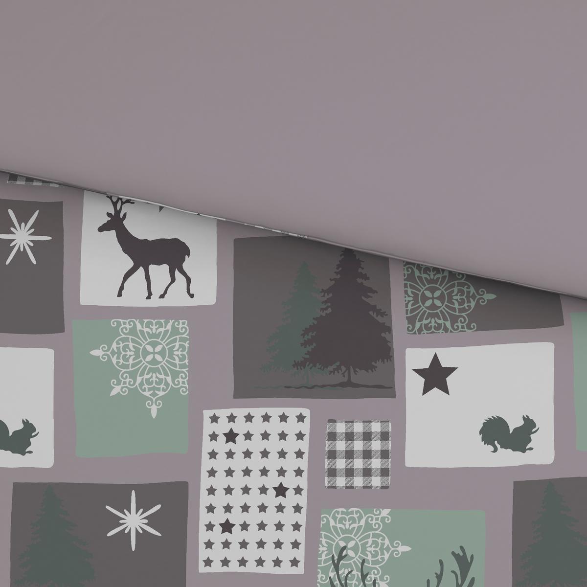 Bettwäsche Deer - Taupe/Grün, MODERN, Textil - Luca Bessoni