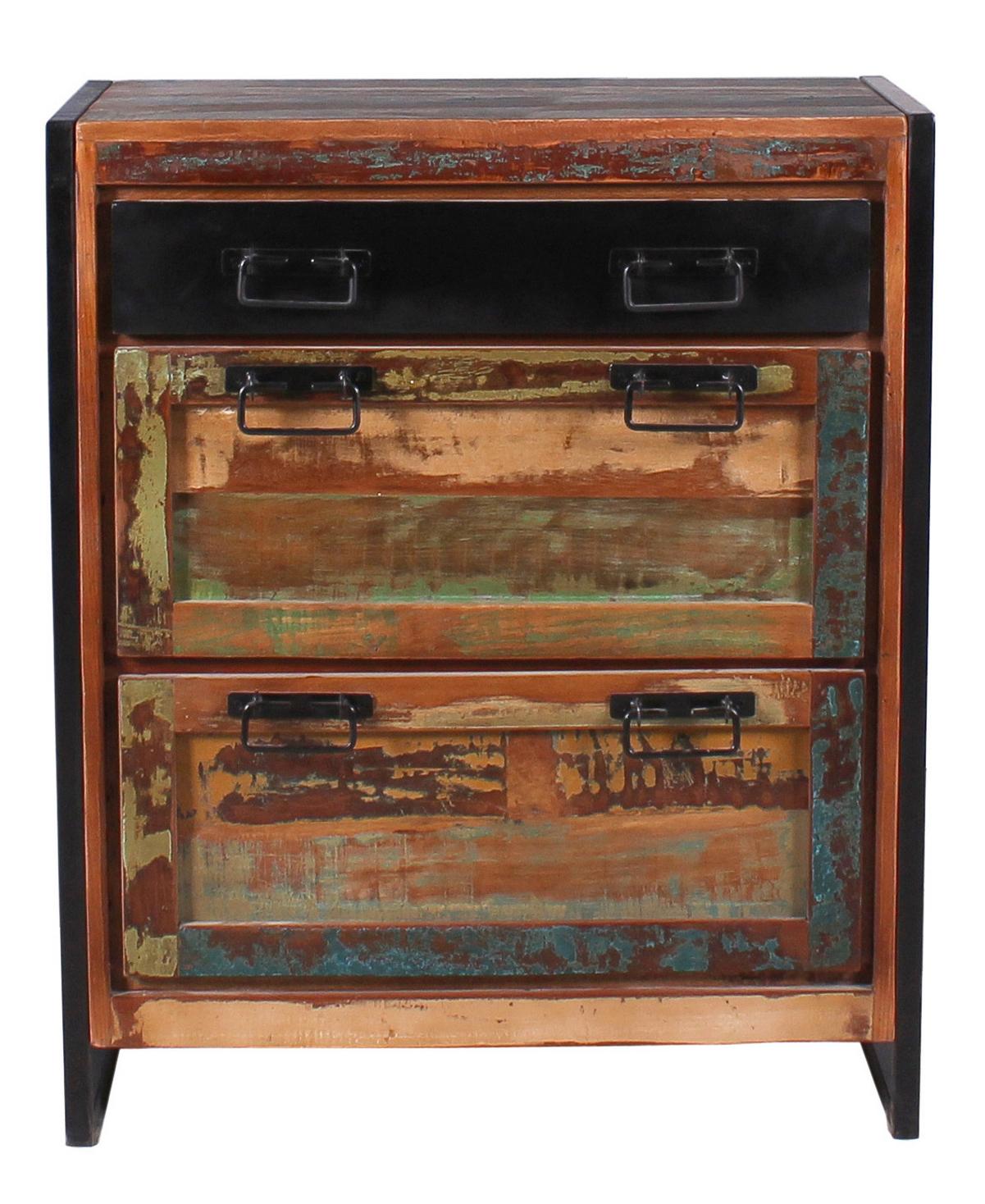 Garderobe Dielen Multicolor/Schwarz B: 290cm - Multicolor/Schwarz, Design, Holz/Metall (290/180/45cm) - MID.YOU