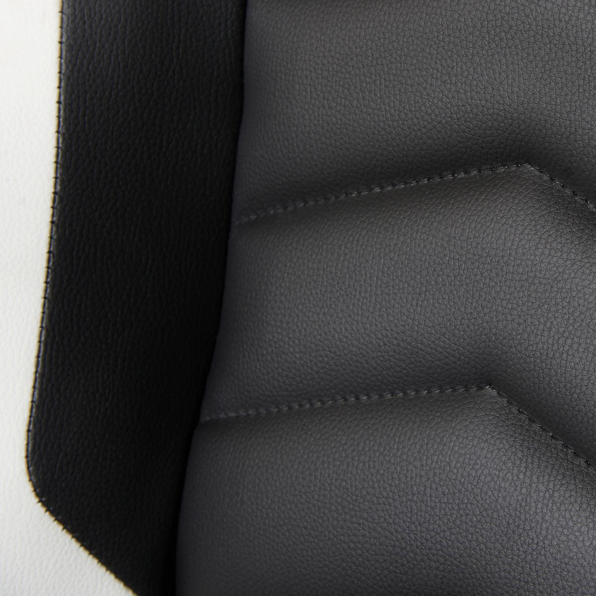 Gaming Stuhl Yaira Mit Ausziehbarer Fußstütze - Schwarz/Weiß, Design, Kunststoff/Textil (68,5/116-124/60,5cm) - Livetastic