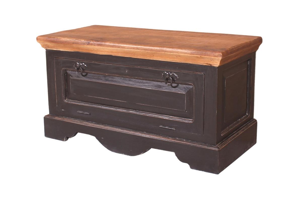 SCHUHSCHRANK Honig/Schwarz B: 85cm - Schwarz/Honig, Design, Holz/Holzwerkstoff (85/45/40cm) - MID.YOU
