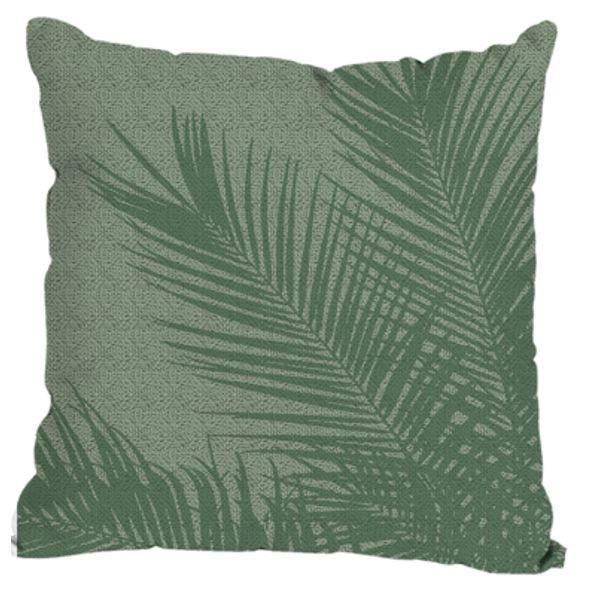 Venkovní Polštář Palmblatt, 45/45cm - zelená/tmavě zelená, Konvenční, textil (45/45cm) - Modern Living