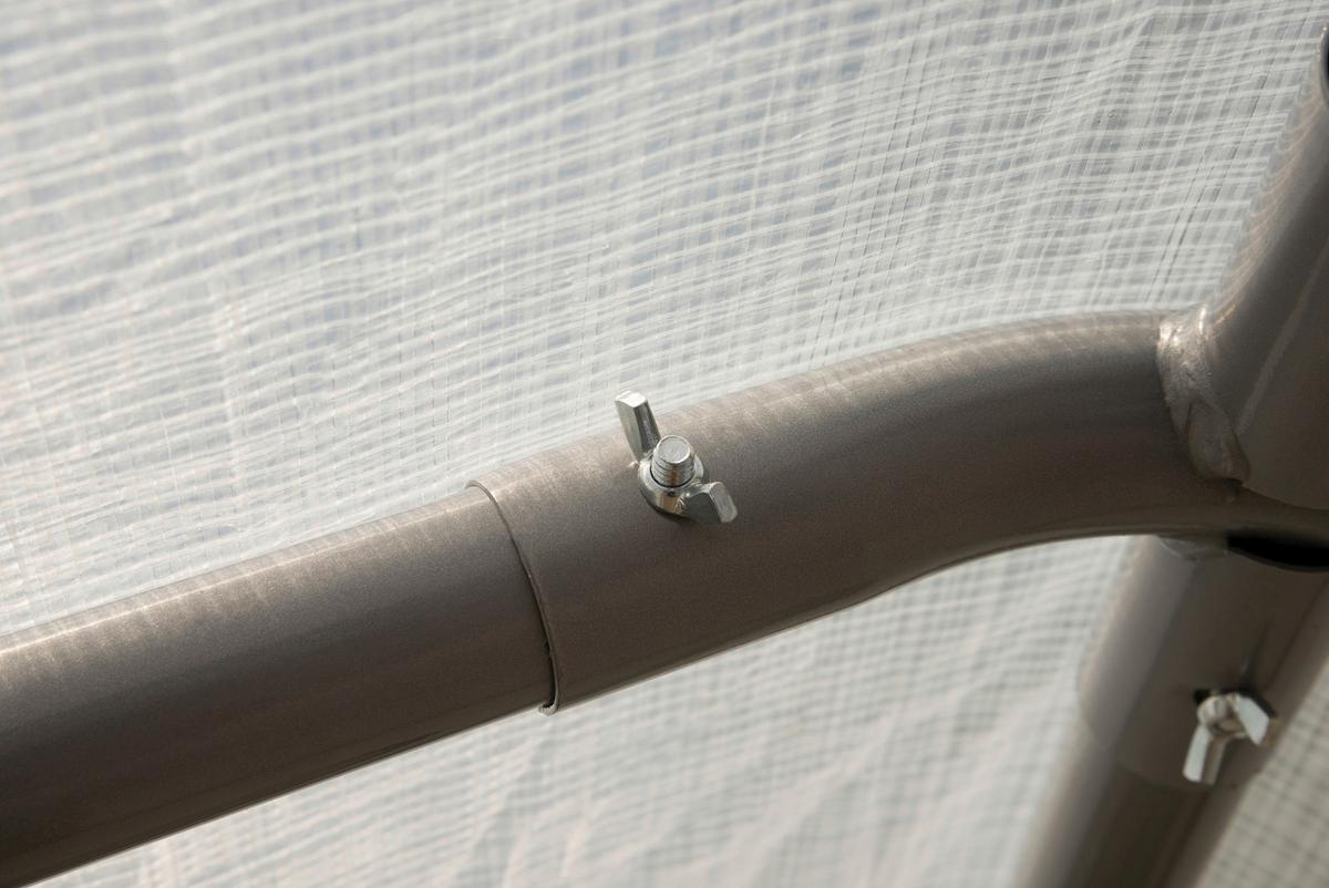 Gewächshaus Foliengewächshaus - Weiß/Grün, Basics, Kunststoff (180/200/240cm)