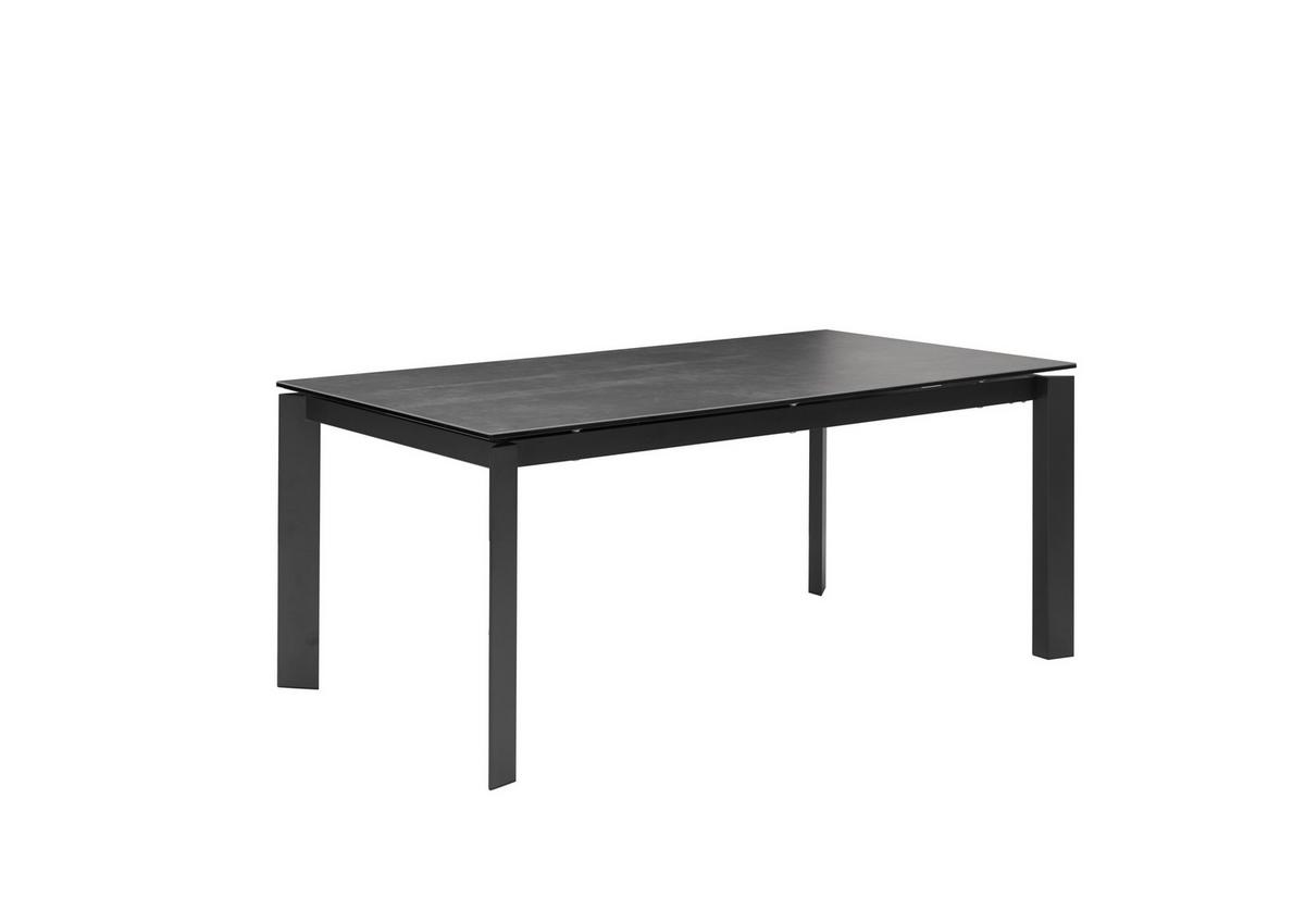 Esstisch Paul - Anthrazit, KONVENTIONELL, Glas/Keramik (180-240/95/76cm) - Livetastic