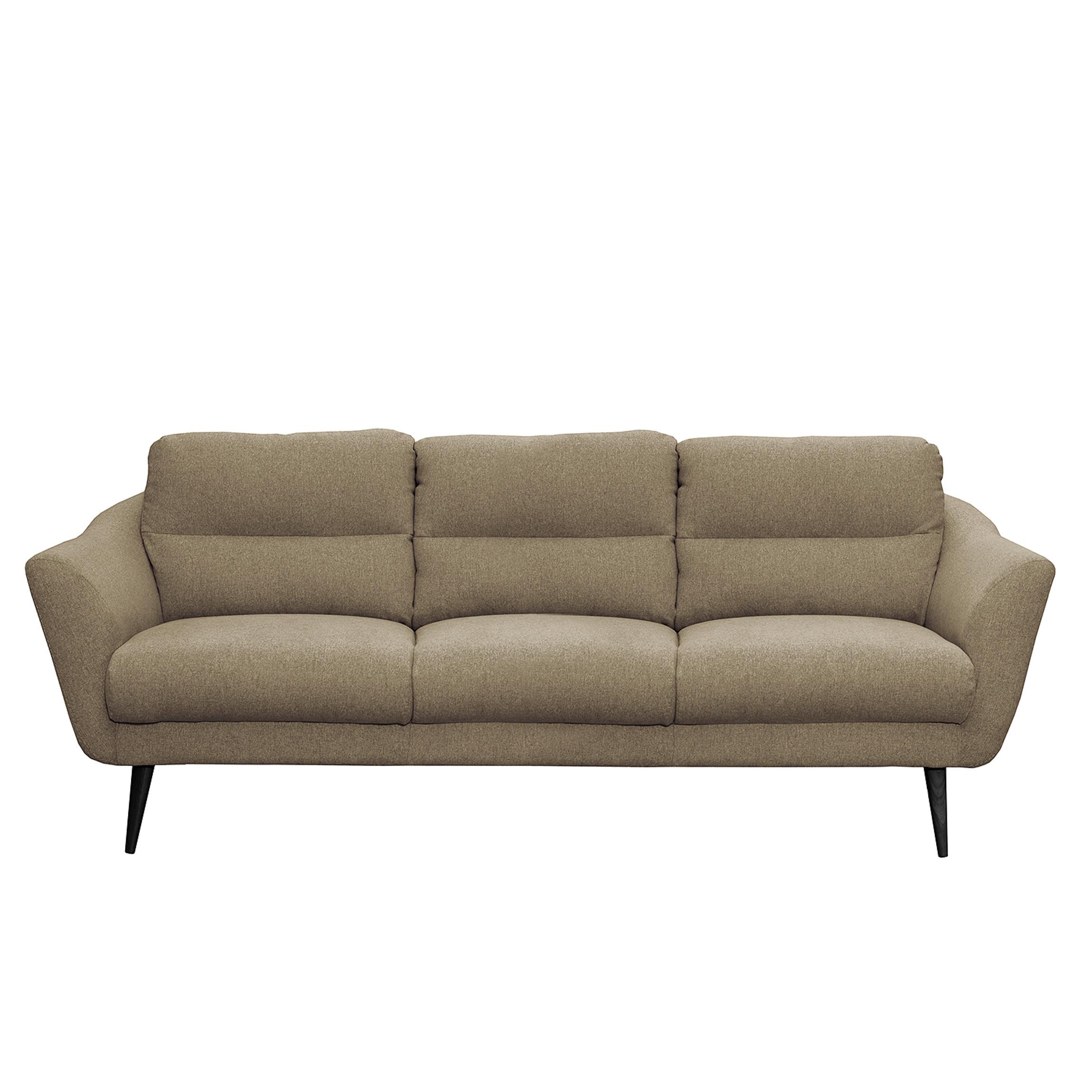 3-sitzer-sofa Tromso Braun B: 209 Cm - Schwarz/Braun, Design, Textil (209/87/88cm) - Livetastic