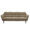 3-Sitzer-Sofa Tromso Braun B: 209 cm - Schwarz/Braun, Design, Textil (209/87/88cm) - Livetastic