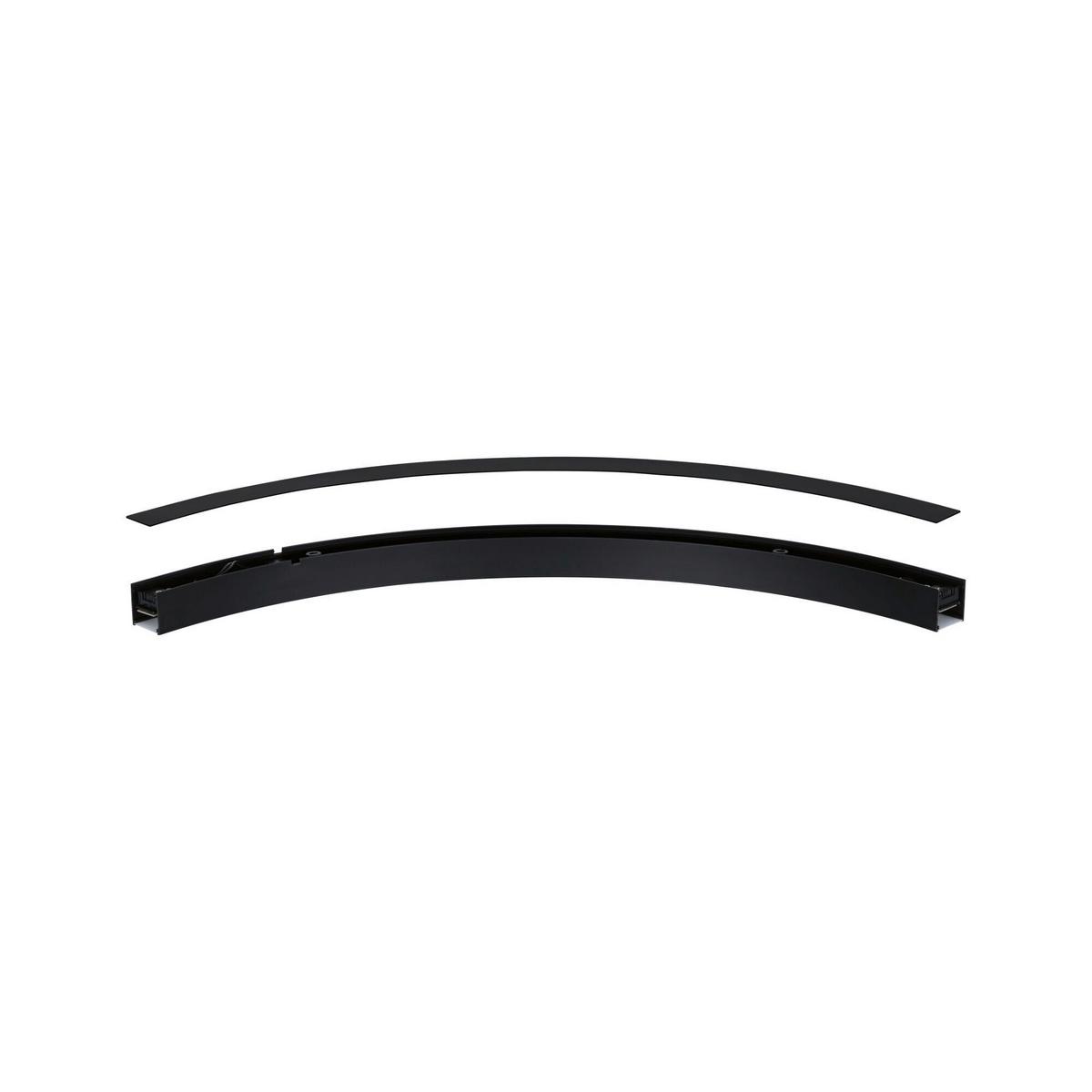 Schienensystem-abdeckschiene Linion Schwarz B: 3,6 Cm - Schwarz, Basics, Kunststoff (78,6/3,6/0,1cm) - Paulmann