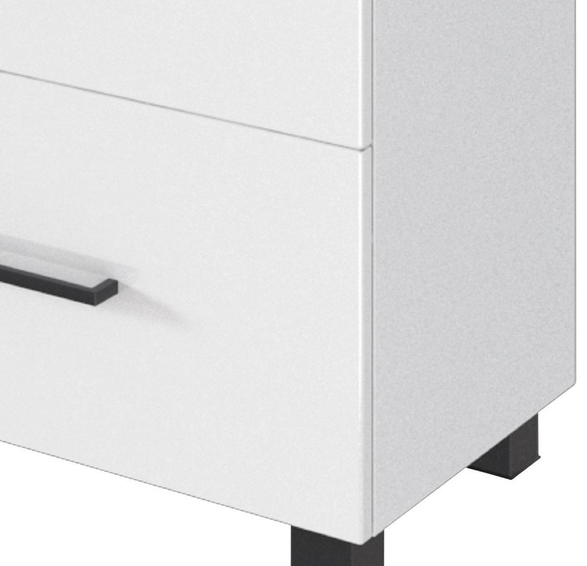 Waschbeckenunterschrank Mit Soft-Close Luzern B: 70 Cm - Schwarz/Weiß, KONVENTIONELL, Holzwerkstoff (70/54/35cm) - Held