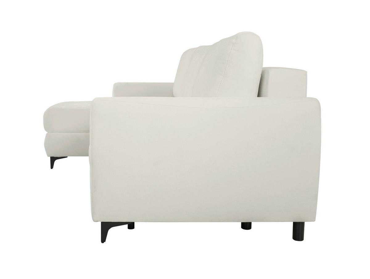 Ecksofa Moli, Weiß S: 236x148 cm - Schwarz/Weiß, Design, Textil (236/148cm) - MID.YOU