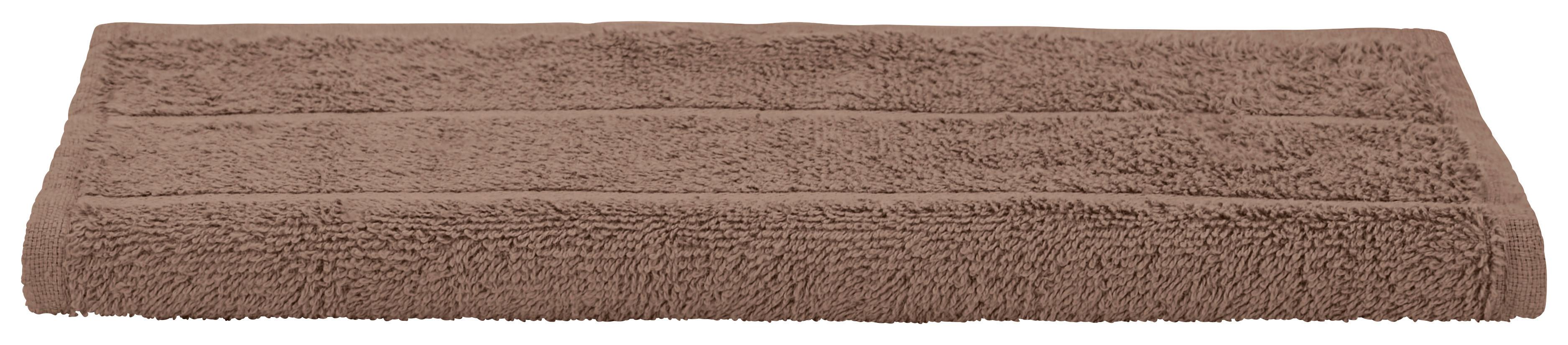 Gästehandtuch Liliane Baumwolle 420 G/M2 30x50 cm - Taupe, KONVENTIONELL, Textil (30/50cm) - Ondega