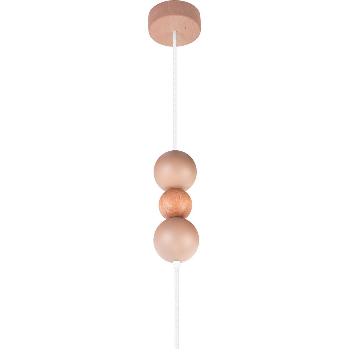 Hängeleuchte 8553154 Pendel Bolla 30 -Beige - Beige/Naturfarben, Basics, Holz (30/110cm)