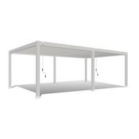 Pergola Deluxe Plus 800x400cm Wetterfest, Gartenpavillon - Weiß, Basics, Metall (800/255/400cm) - WEIDE