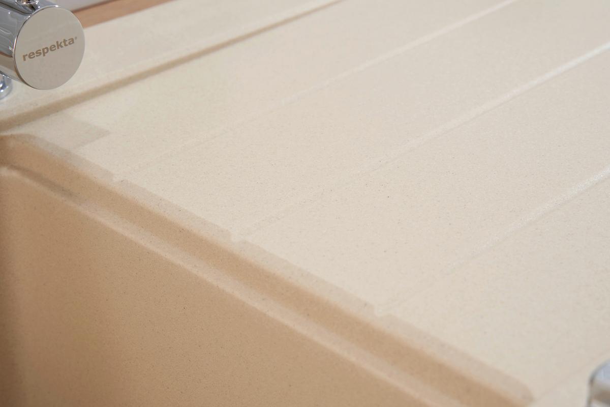 Spüle Respekta Granitspüle - Beige, Trend, Stein (86/20/50cm) - Respekta