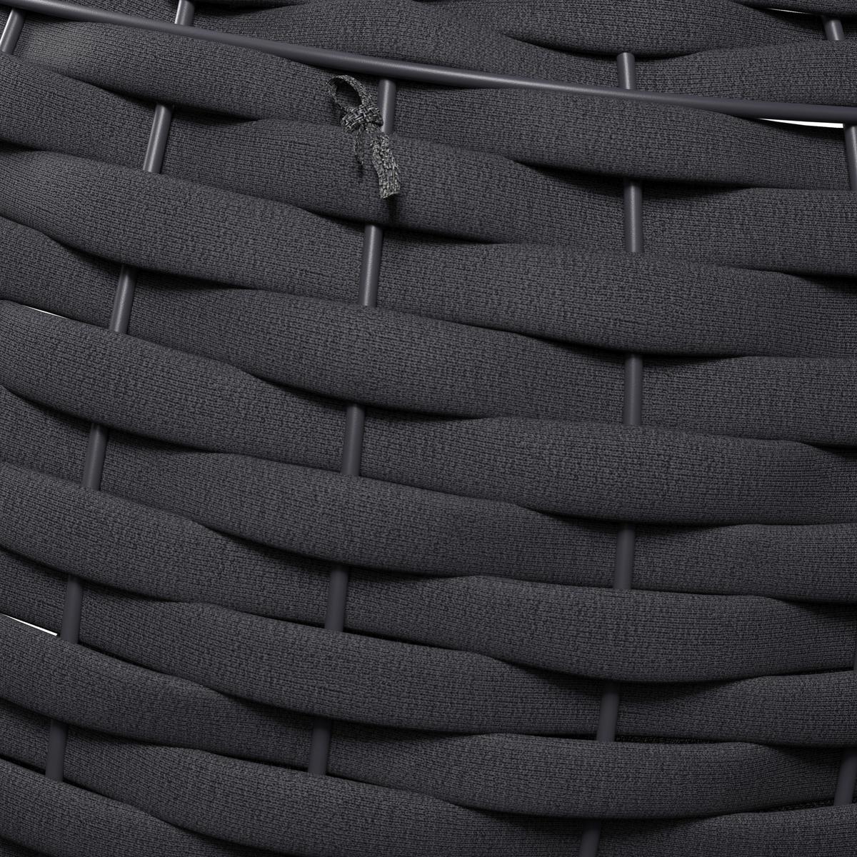 ZÁVESNÉ KRESLO SASA - tmavosivá, Modern, kov/textil (115/200/118cm) - Bessagi Garden