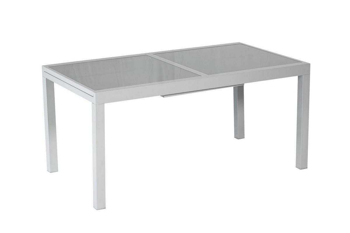 Gartengarnitur 9-tlg. Taviano Metall/textil/glas - Silberfarben/Braun, ROMANTIK / LANDHAUS, Glas/Textil - Gardenson