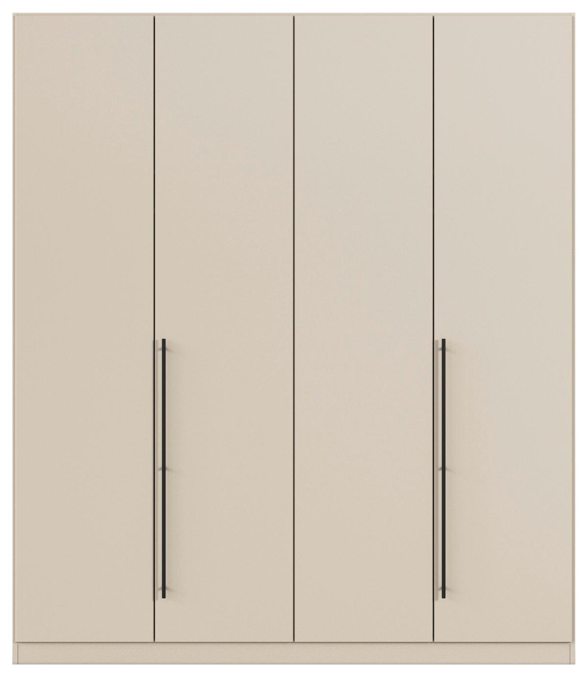 Kleiderschrank Safari B: 181 cm - Champagner, KONVENTIONELL, Holzwerkstoff (181/229/54cm)