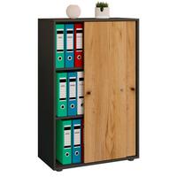 Aktenschrank Lona Anthrazit/Eiche Dekor B: 70cm - Honigeiche/Anthrazit, Design, Holzwerkstoff (70/110/39cm) - MID.YOU
