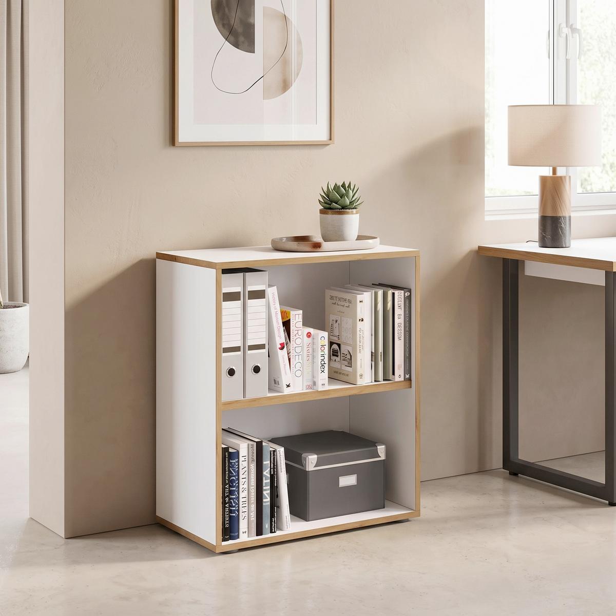REGÁL NA ŠANÓNY SALIA B60 - čierna/biela, Design, kompozitné drevo/plast (60/74/33cm) - P & B
