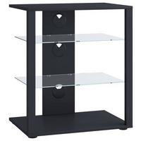 TV-Rack Folas B: 60 cm Schwarz mit Kabeldurchlass - Schwarz, Basics, Holzwerkstoff (60/70/41cm) - MID.YOU