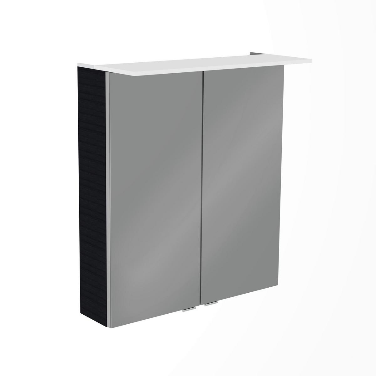 Badezimmer B.Perfekt Eichefarben 3-Teilig - Eichefarben/Silberfarben, Basics, Glas/Keramik (62,2cm) - MID.YOU