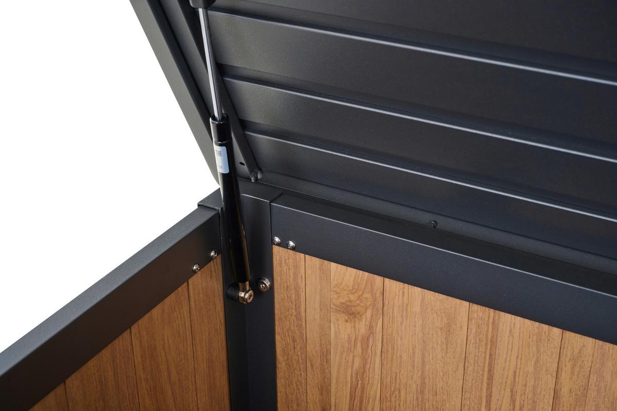 Kissenbox Sabano Kibox - Braun, MODERN, Metall (59/75/135cm) - Siena Garden