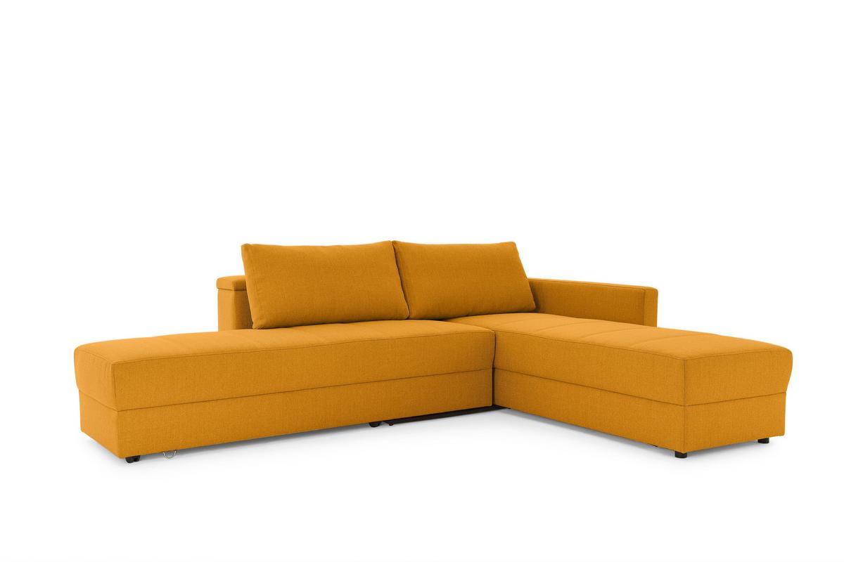 Ecksofa Looks Iii - Gelb/Schwarz, Design, Textil (229/287cm) - LOOKS by W.Joop