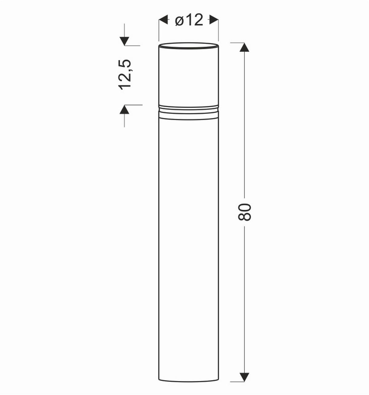Außenleuchte 51-32447 Sedum - Schwarz, Design, Metall (12/12/80cm)