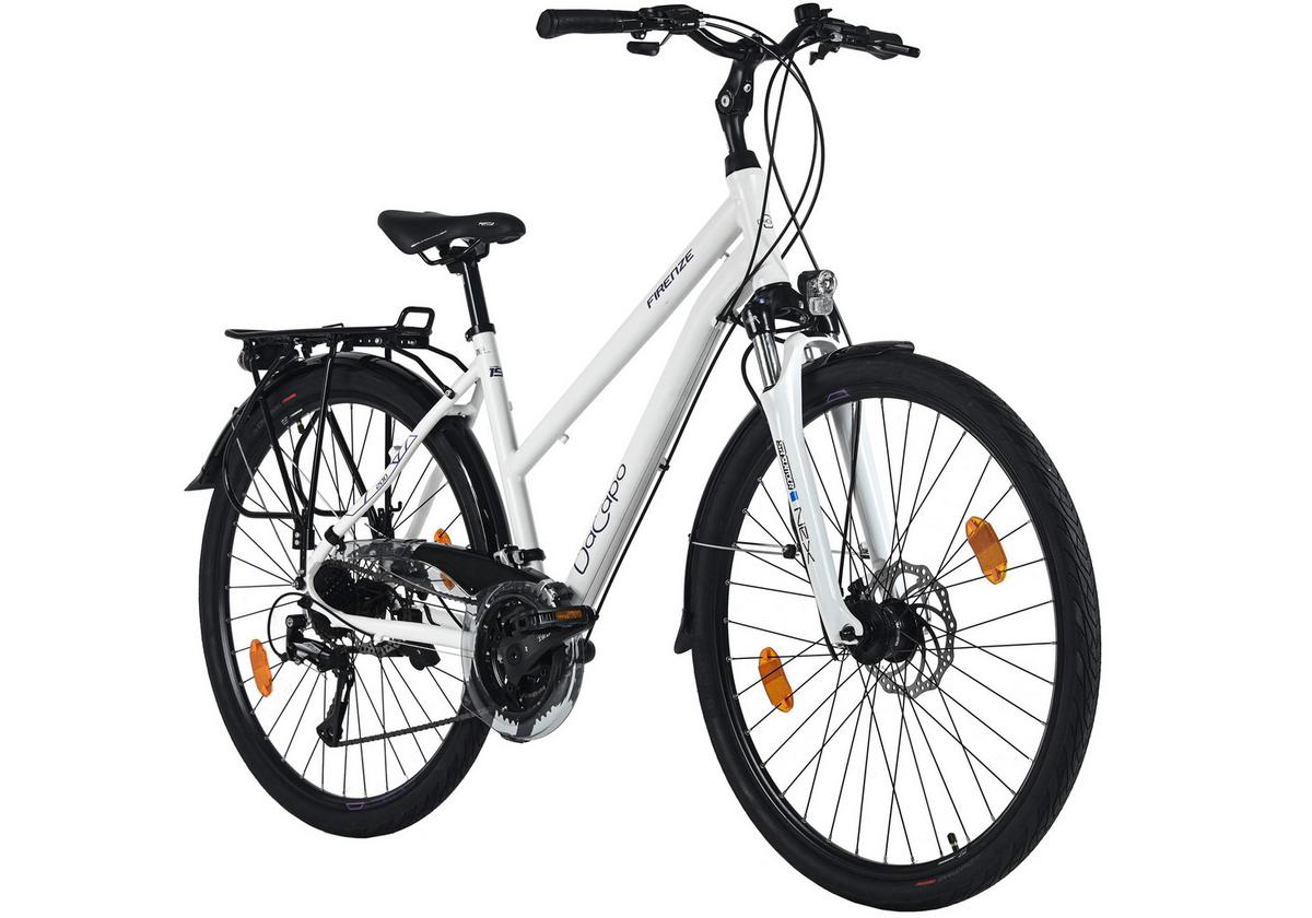 Trekkingrad Damen 28 Zoll - Weiß, Basics, Metall (25/140/60cm)