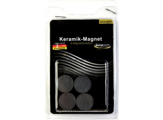 Magnetset 8 Stk. - Schwarz, KONVENTIONELL, Keramik (1.8cm) Magnetset 8 Stk. - Schwarz, KONVENTIONELL, Keramik (1.8cm)