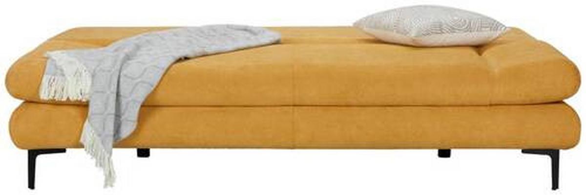 ROZKLÁDACÍ POHOVKA LEMON - černá/žlutá, Moderní, textil (191/42-76/86cm)