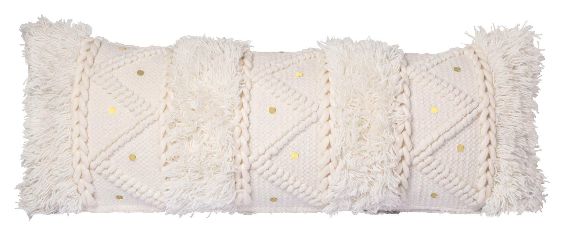 DEKORAČNÝ VANKÚŠ BOHIST 525 - krémová, Konventionell, textil/plast (35/95/15cm)