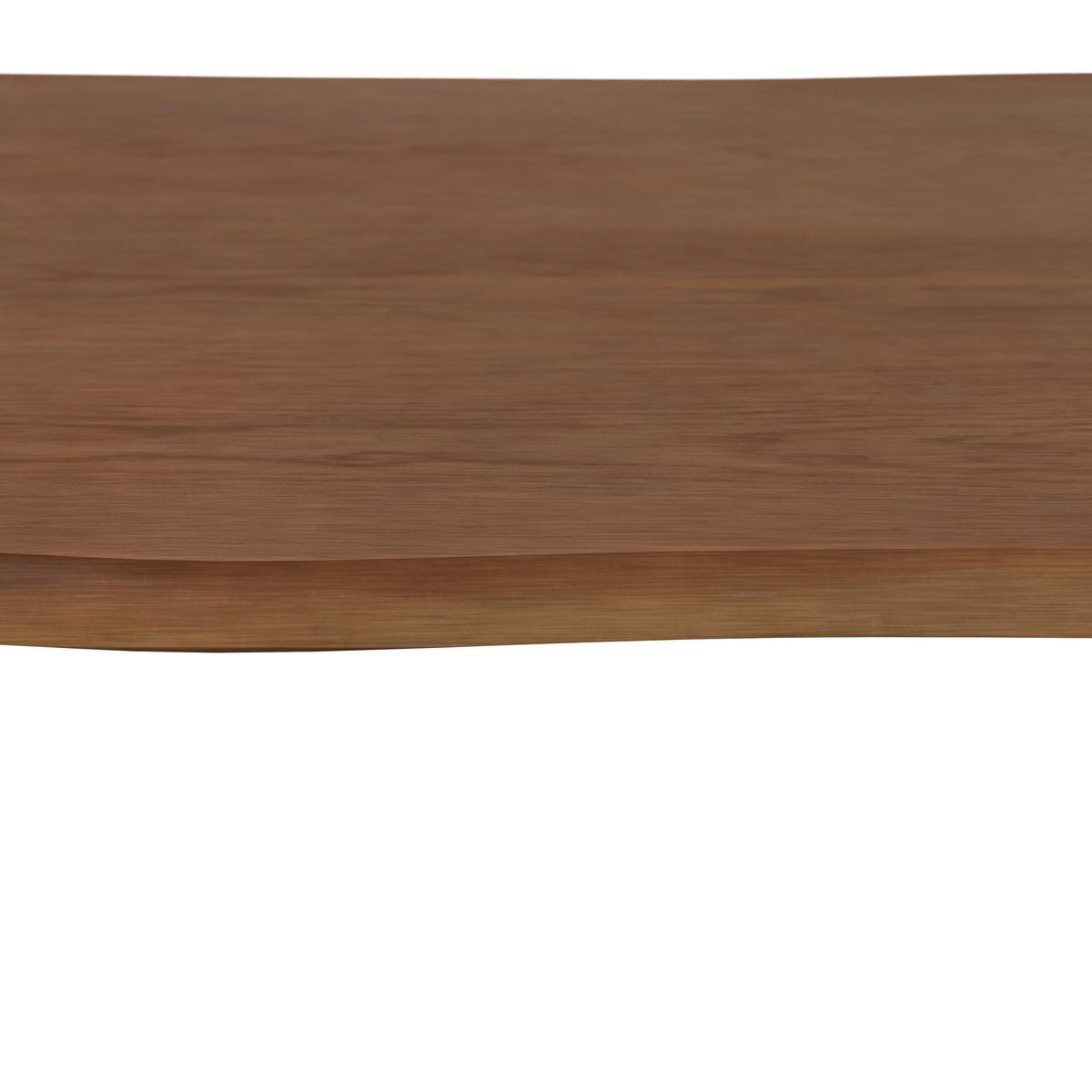 Jídelní stůl Dale, š: 180 cm - černá/barvy vlašských ořechů, Moderní, kov/dřevo (180/90/76cm) - Bessagi Home