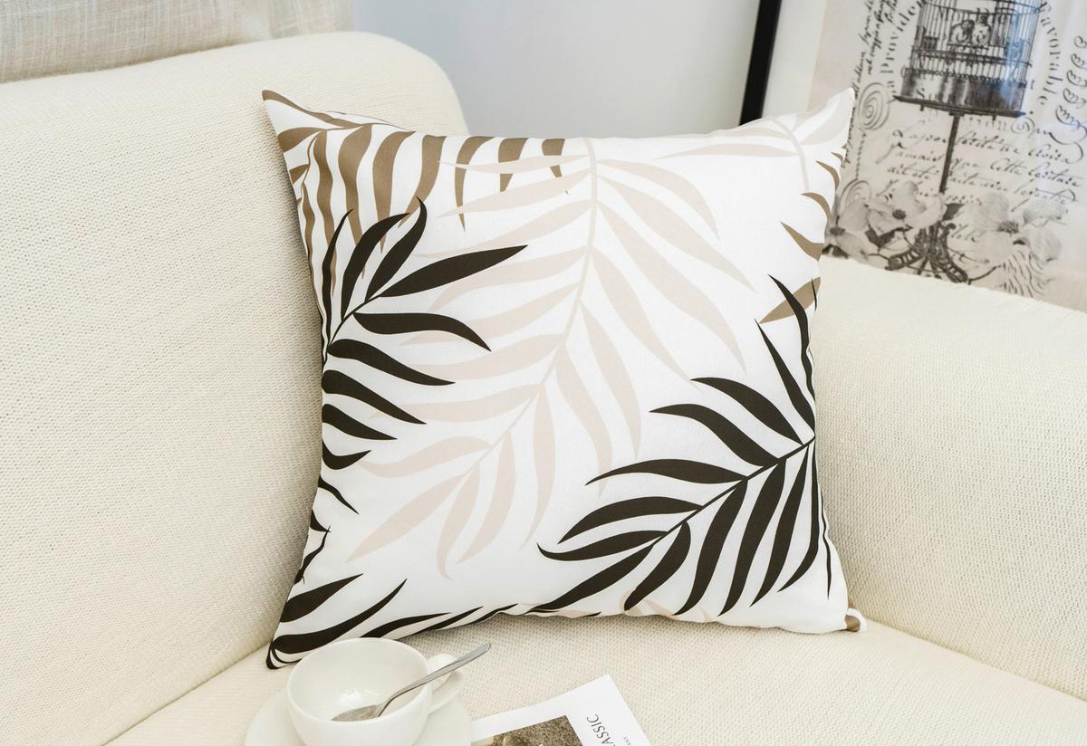 Outdoor-kissen Betty - Beige, MODERN, Textil (45/45cm) - Luca Bessoni